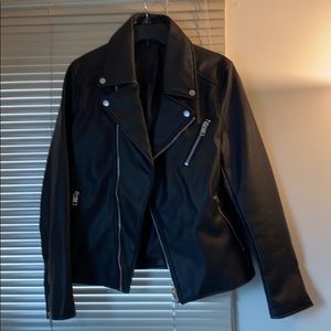H&M medium leather jacket new condition